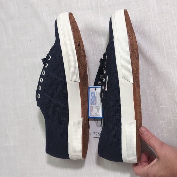 Superga sneaker shoes 2750 Cotu Classic, Navy blue, men 's Size 13, NWT - Picture 7 of 12